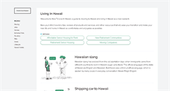 Desktop Screenshot of howtoliveinhawaii.com